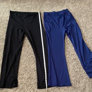 Women’s Black and Royal Blue Active Pants